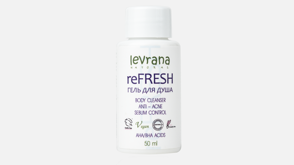 Натуральный гель для душа фирмы Levrana серии reFRESH Натуральный гель для душа фирмы Levrana серии reFRESH