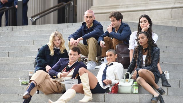 Съемки сериала «Сплетница»