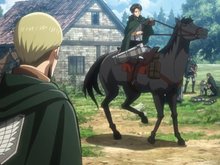 Кадр из Атака титанов OVA