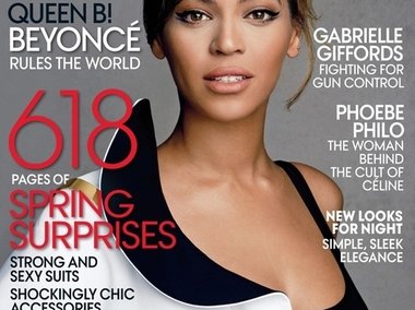 Slide image for gallery: 3158 | Комментарий lady.mail.ru: Бейонсе на обложке мартовского Vogue обогнала саму Мишель Обаму!