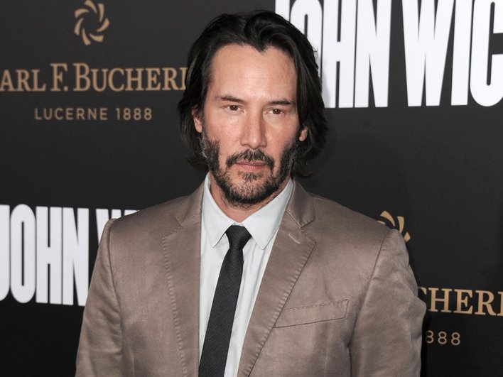 Киану Ривз на премьере фильма «John Wick 3»