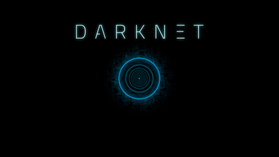 Надпись "Darknet" на черном фоне