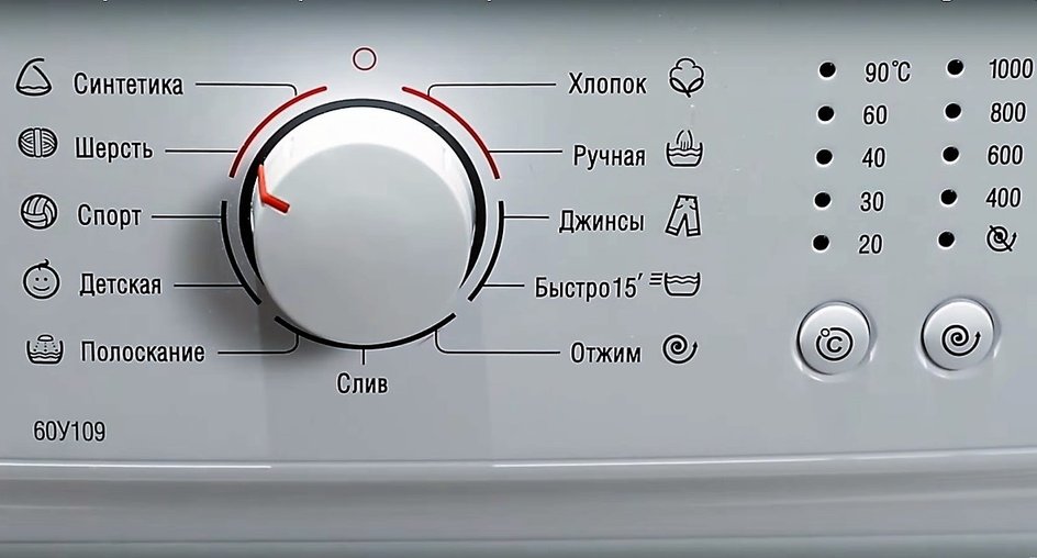 Значок полоскания на стиральной машине