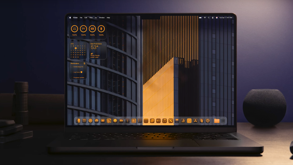 Новая темная тема в macOS 26 Tahoe Новая темная тема в macOS 26 Tahoe
