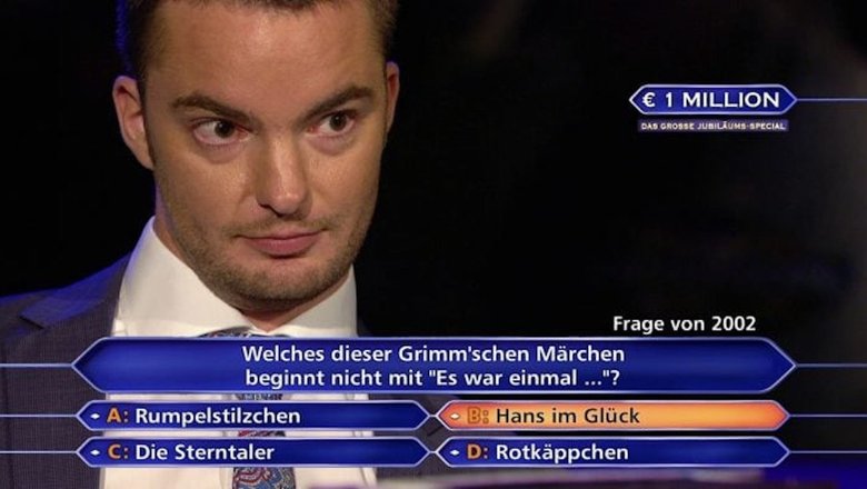 Кадр немецкого шоу «Кто хочет стать миллионером?»
