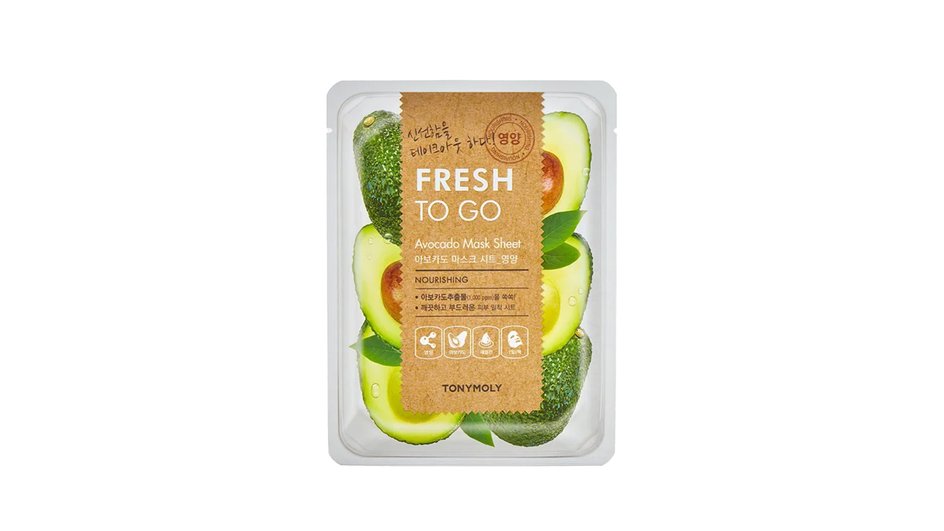 Маска для лица TONYMOLY FRESH TO GO Avocado Mask Sheet.