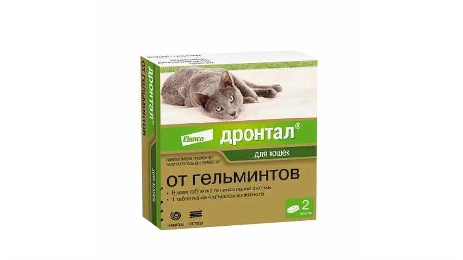 Таблетки от глистов для кошек Bayer Дронтал Таблетки от глистов для кошек Bayer Дронтал