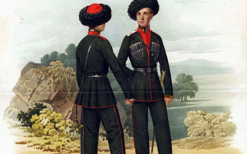 Воспитанники из горцев 1-го и 2-го Кадетских корпусов. 1855 год