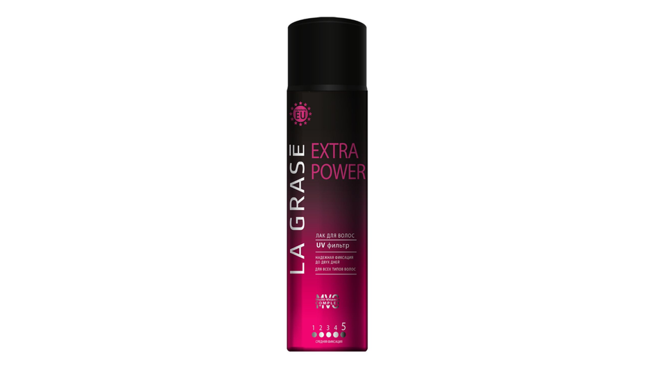 Лак для волос фирмы LA GRASE серия EXTRA POWER Лак для волос фирмы LA GRASE серия EXTRA POWER