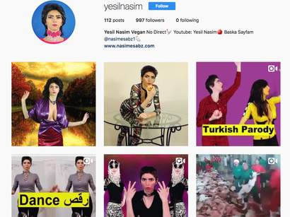 Женщина отмечает падение просмотров своих роликов. Instagram Насим Агдам.