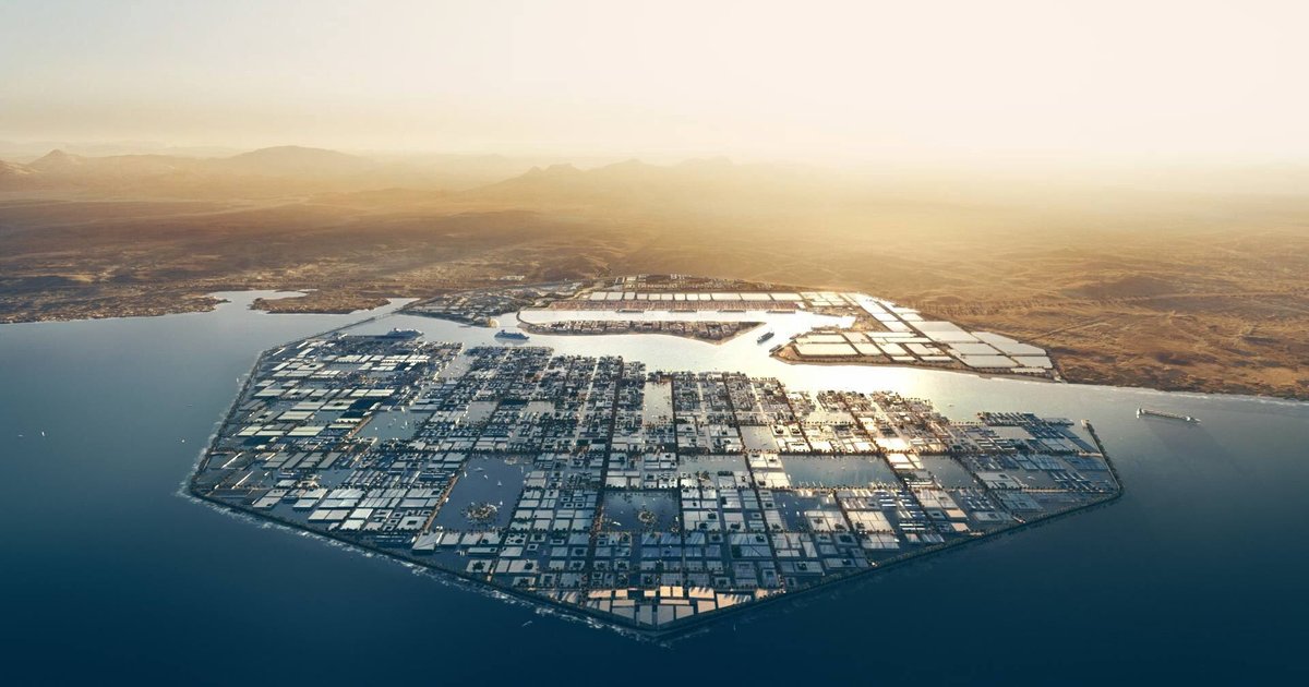Саудовская Аравия показала плавучий город будущего за&nbsp;500 млрд долларов