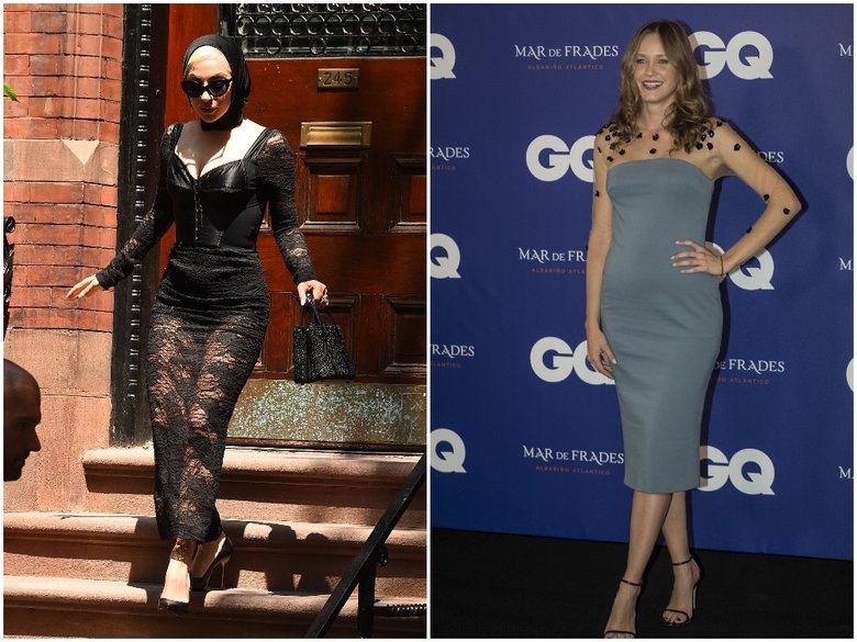 Леди Гага (слева) на прогулке в Нью-Йорке и Лусия Герерро (справа) на премии испанского GQ