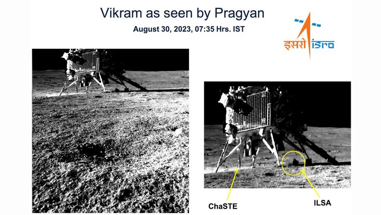 «Викрам» и его научные инструменты. Фото: ISRO