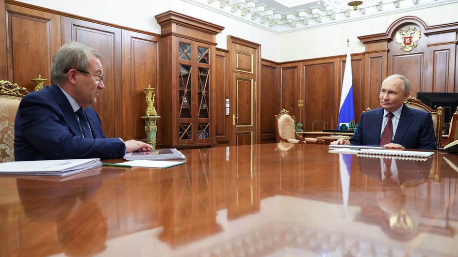 Владимир Путин и Геннадий Красников