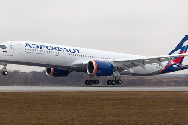 Airbus A350-900 в новой ливрее «Аэрофлота» в 2020 году. Фото: Wikimedia / Kirill SH / CC0