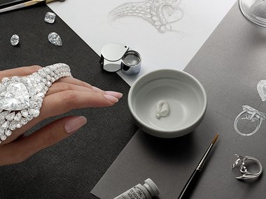 Slide image for gallery: 3823 | английская компания Graff, специализирующаяся на эксклюзивных бриллиантах, снова представила классику — броши, колье и кольца с крупными камнями первой группы