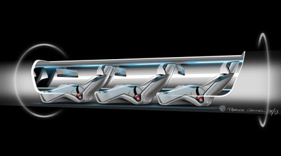 Возможный дизайн капсулы Hyperloop / SpaceX
