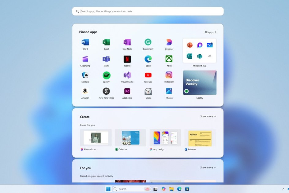 Так мог выглядеть «Пуск» в Windows: Так мог выглядеть «Пуск» в Windows:
