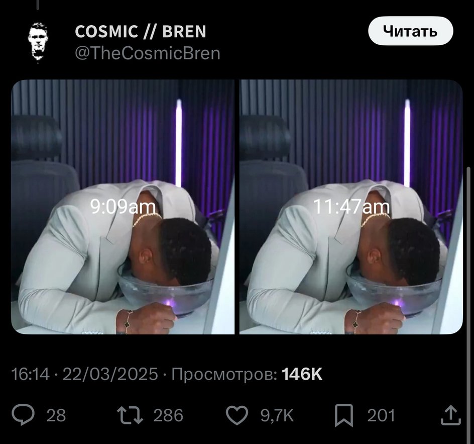Эштон окунает голову каждые три часа. Но в сложный день хочется остаться там навечно Эштон окунает голову каждые три часа. Но в сложный день хочется остаться там навечно