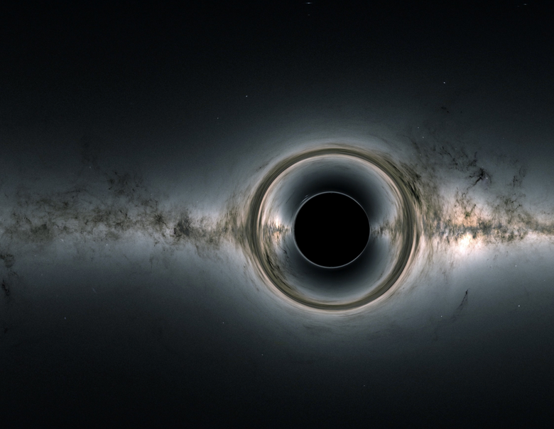 Визуализация черной дыры. Фото: wikihmong.com