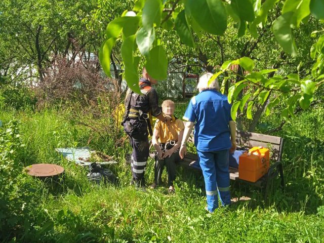 Под Каширой спасли пенсионерку и собаку, упавших в колодец