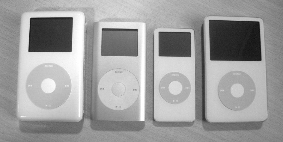 iPod Photo, iPod Mini, iPod Nano и iPod пятого поколения