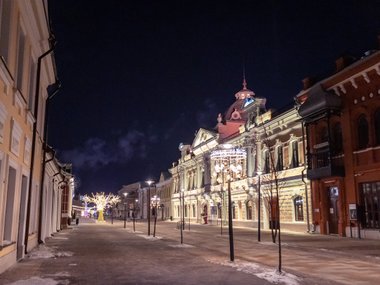 Улица Металлистов и Площадь Ленина в Туле