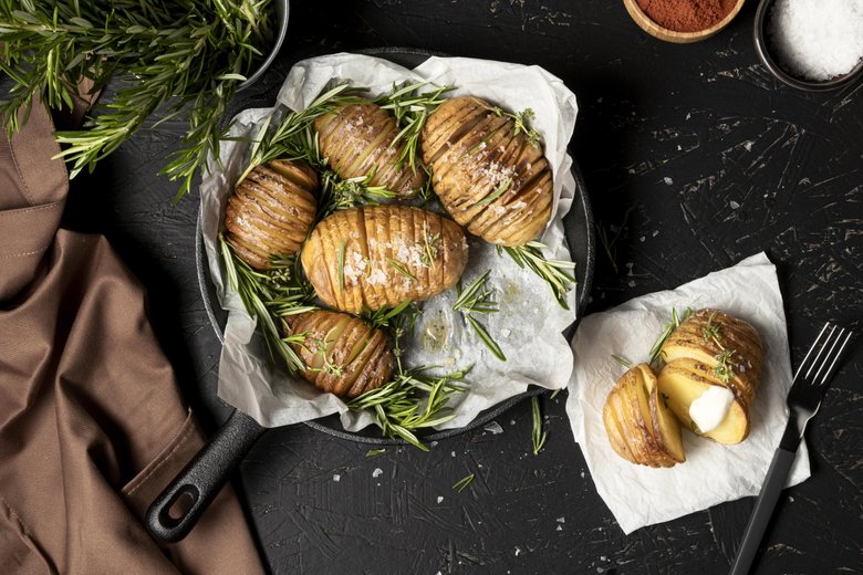 Рецепт картошки-гармошки в духовке: