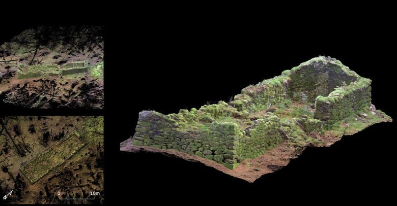 3D-сканы строений. Фото: Forest and Land Scotland