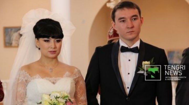 Мадина и ее муж Олжас Смагулов