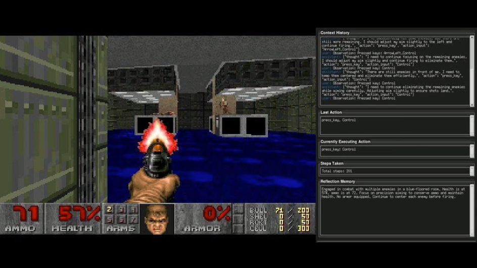 скриншот игры нейросети в Doom II скриншот игры нейросети в Doom II