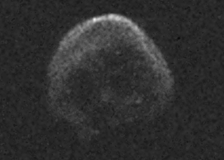 Снимок кометы Halloween, полученный с помощью радара.  (с)  NASA