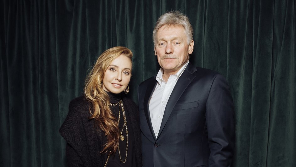 Татьяна Навка и Дмитрий Песков на премьере фильма «Роднина», фото: пресс-служба