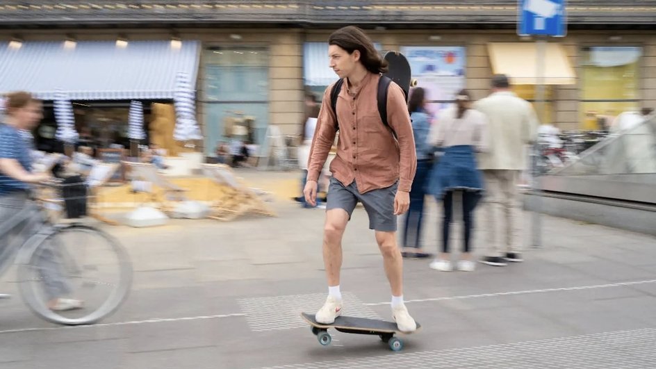 Так выглядит электрический скейтборд Liquid Skateboard. Источник: Kickstarter