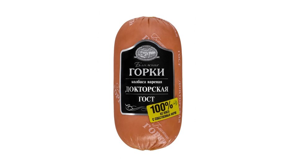 Докторская колбаса фирмы Ближние горки