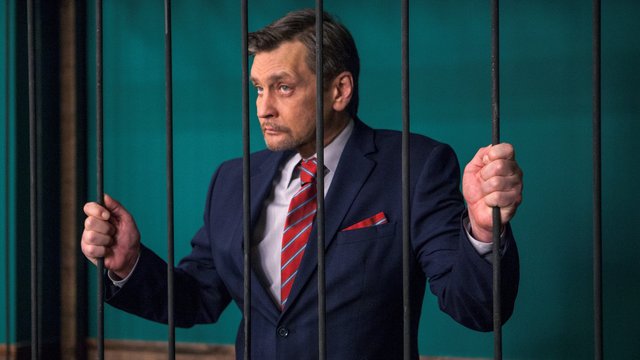 Александр Домогаров на съемках сериала «Хорошая жена»