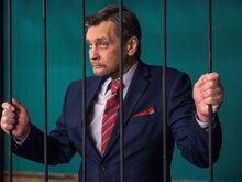 Александр Домогаров на съемках сериала «Хорошая жена»