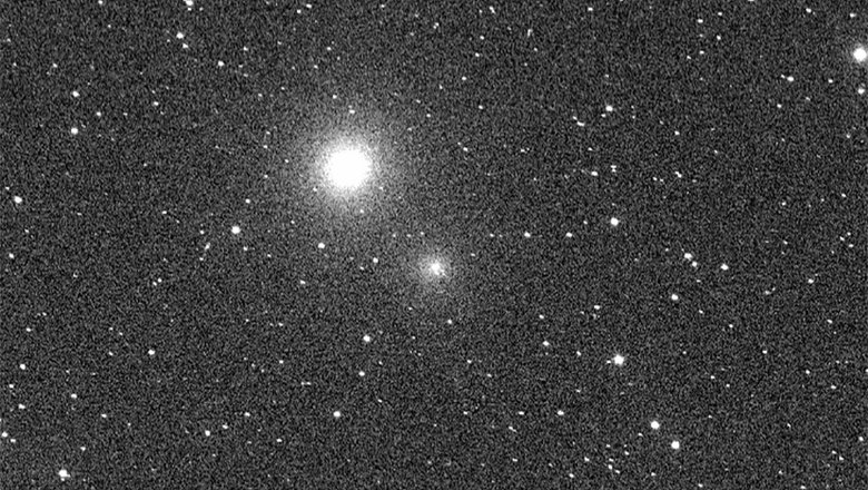 Комета C/2018 N1 на фоне звездного неба. Фото: SpaceWeather Gallery