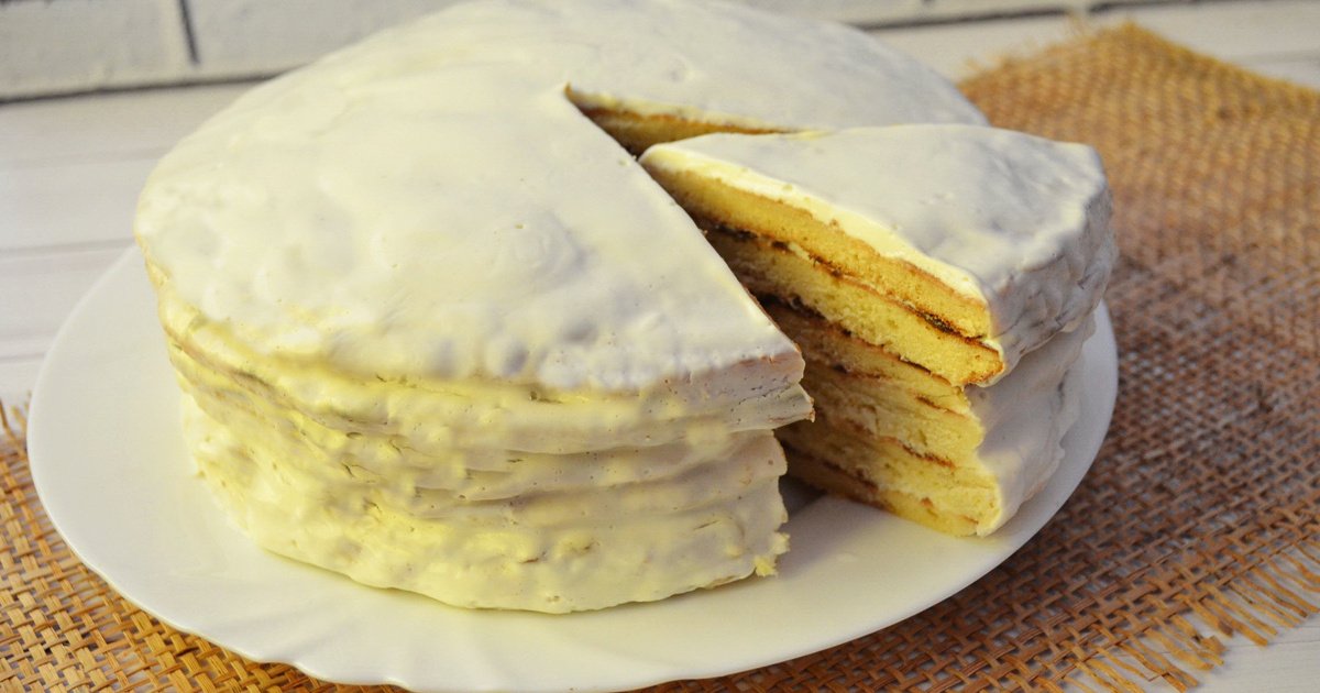 Торт сметанник на сковороде - рецепт с фото по шагам | ДЕТСКИЕ РЕЦЕПТЫ, БЛЮДА