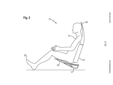 slide image for gallery: 25217 | Porsche Patents Novel Seat Design