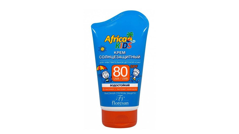 Солнцезащитный крем для детей Floresan AFRICA KIDS SPF 80