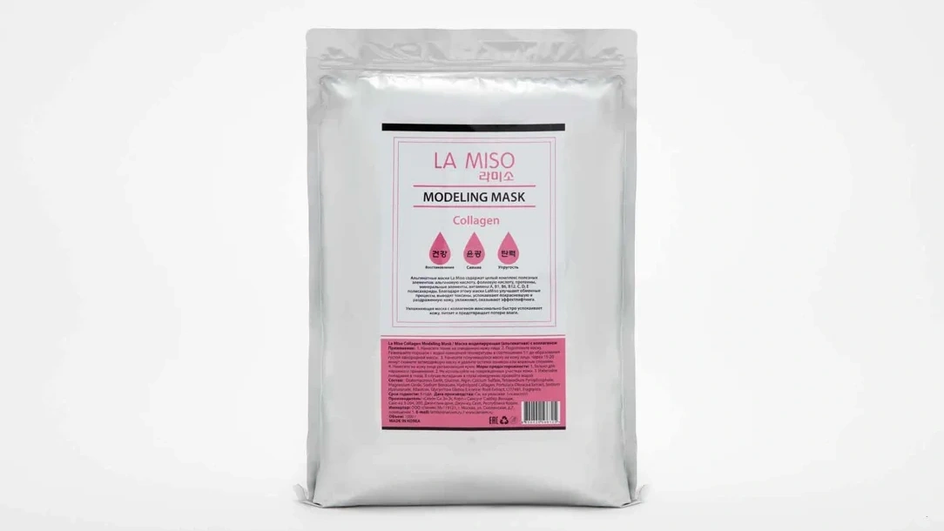Альгинатная корейская маска для лица с коллагеном фирмы LA MISO серия Collagen modeling mask Альгинатная корейская маска для лица с коллагеном фирмы LA MISO серия Collagen modeling mask