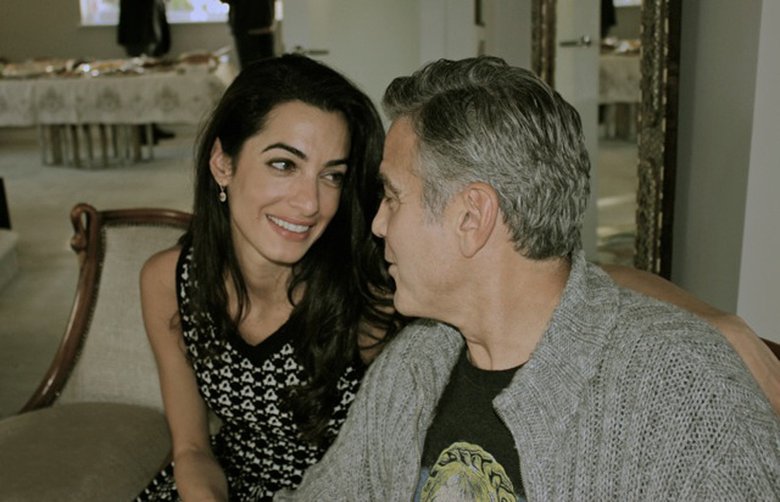Джордж Клуни со своей невестой Амаль
