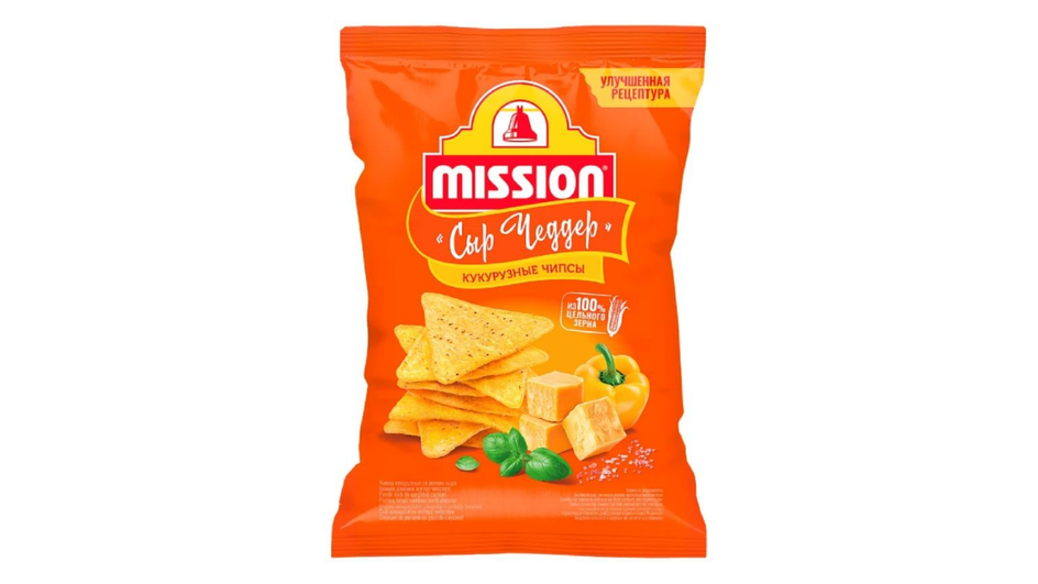 Чипсы начос фирмы Mission серия Сыр Чеддер Чипсы начос фирмы Mission серия Сыр Чеддер
