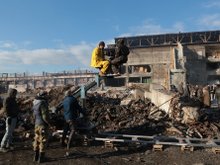 Съемки фильма «Землетрясение» Съемки фильма «Землетрясение»