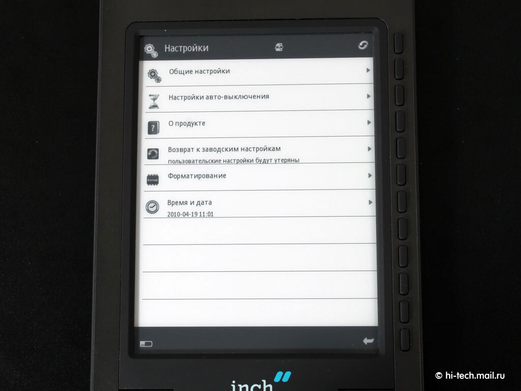 Обзор Inch A6i: недорогой ридер с удобным управлением - Hi-Tech Mail.ru