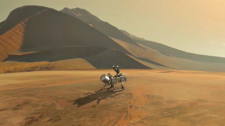 Художественное изображение аппарата на Титане.