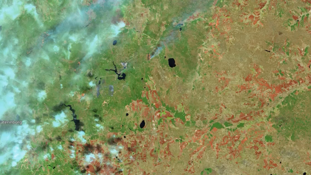 Пожары в свердловской области карта со спутника в реальном времени