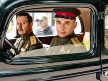 Игорь Петренко и Владислав Котлярский на съемках сериала «СМЕРШ. 1944»