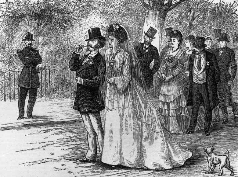 «Свадьба в Булонском лесу», ноябрь 1874 года.